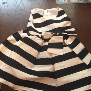 Black and white stripped dress
